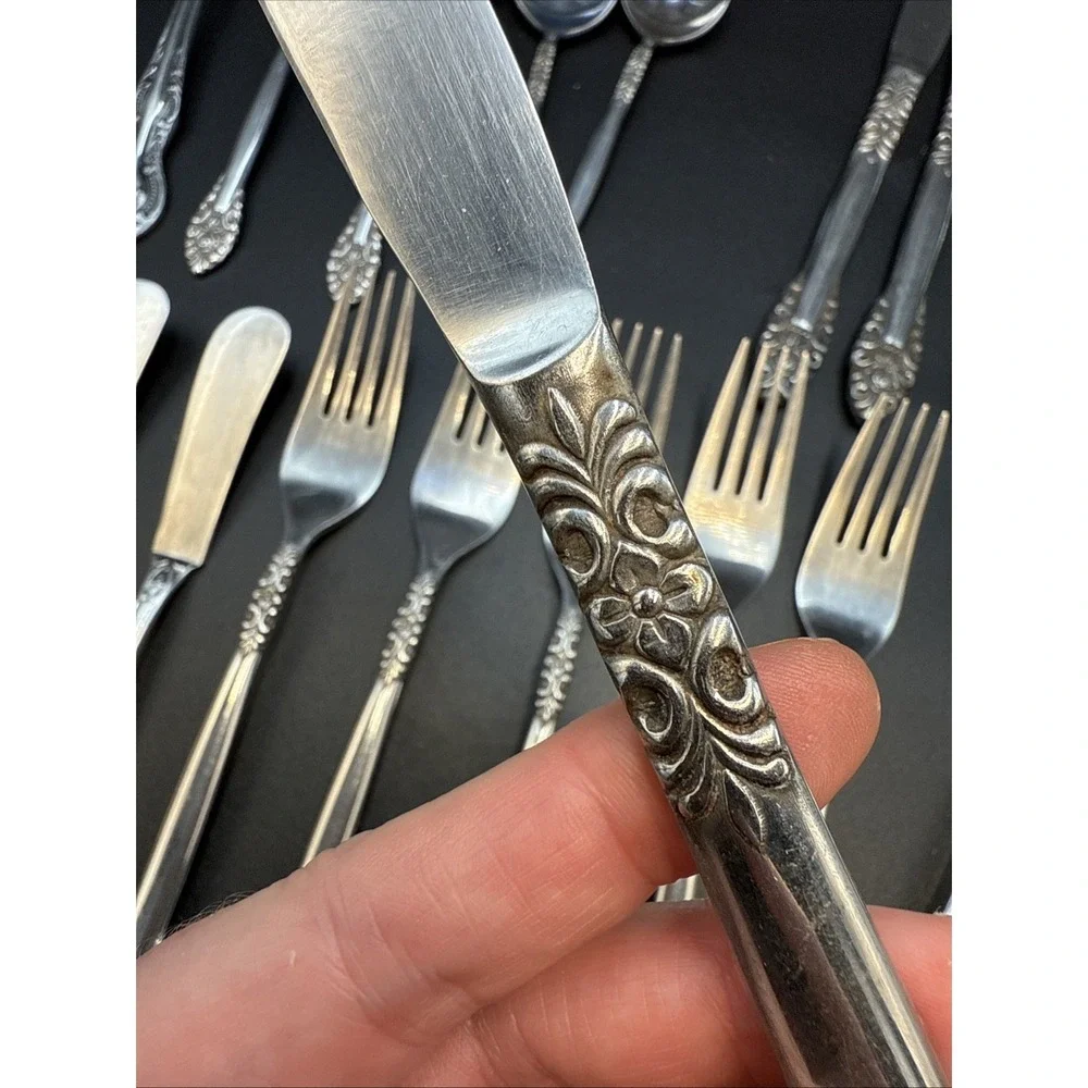 Unbranded‎ Japan UNF231 Stainless Partial Flatware Set 27 Pieces